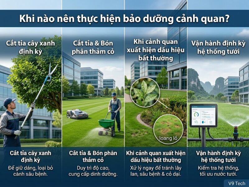 Bảo dưỡng cảnh quan có thật sự cần thiết? Những lợi ích nhiều người chỉ nhận ra khi quá muộn Bảo dưỡng cảnh quan
