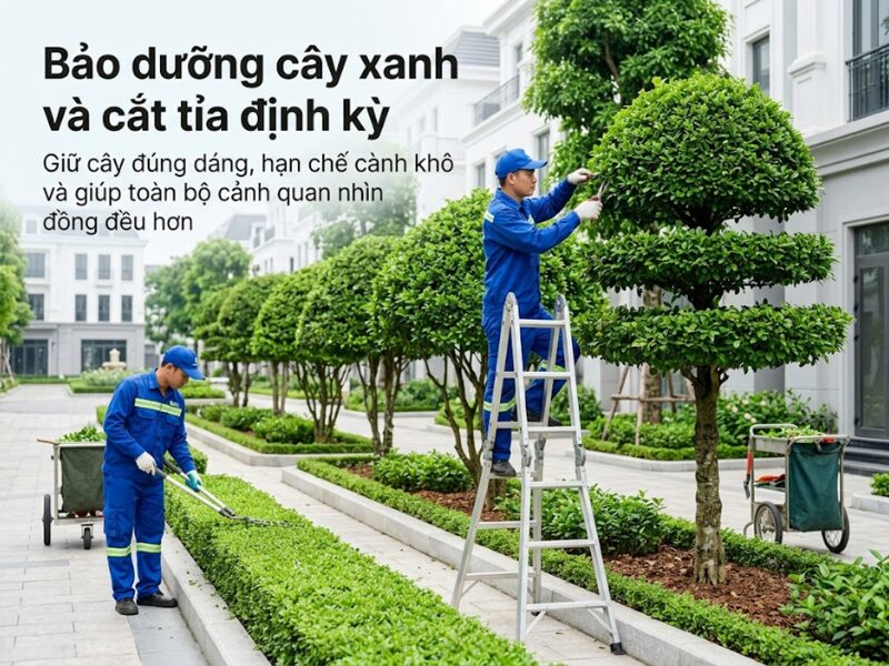bảo dưỡng cảnh quan gồm những gì 