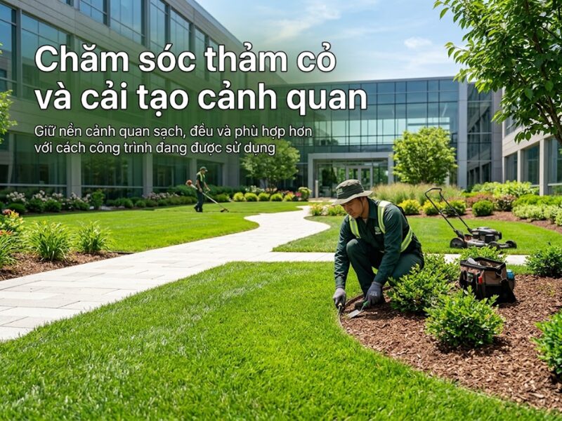 bảo dưỡng cảnh quan gồm những gì 
