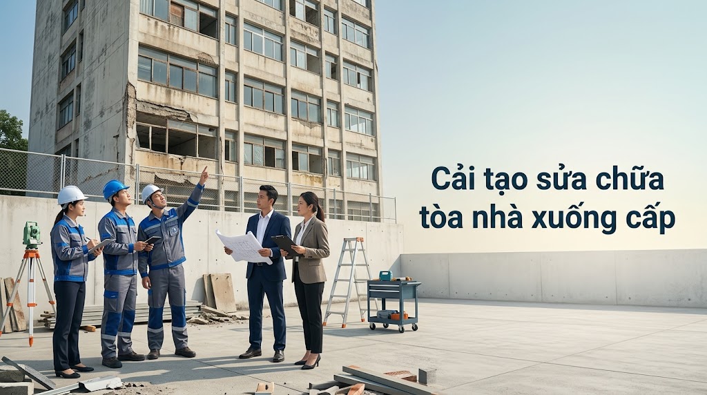 Cách cải tạo sửa chữa tòa nhà xuống cấp tránh tốn kém mà vẫn giữ giá trị công trình Cách cải tạo sửa chữa tòa nhà xuống cấp tránh tốn kém mà vẫn giữ giá trị công trình