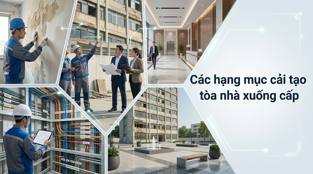 Cách cải tạo sửa chữa tòa nhà xuống cấp tránh tốn kém mà vẫn giữ giá trị công trình Cách cải tạo sửa chữa tòa nhà xuống cấp tránh tốn kém mà vẫn giữ giá trị công trình