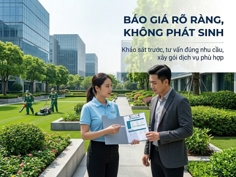 chi phí chăm sóc cây xanh định kỳ