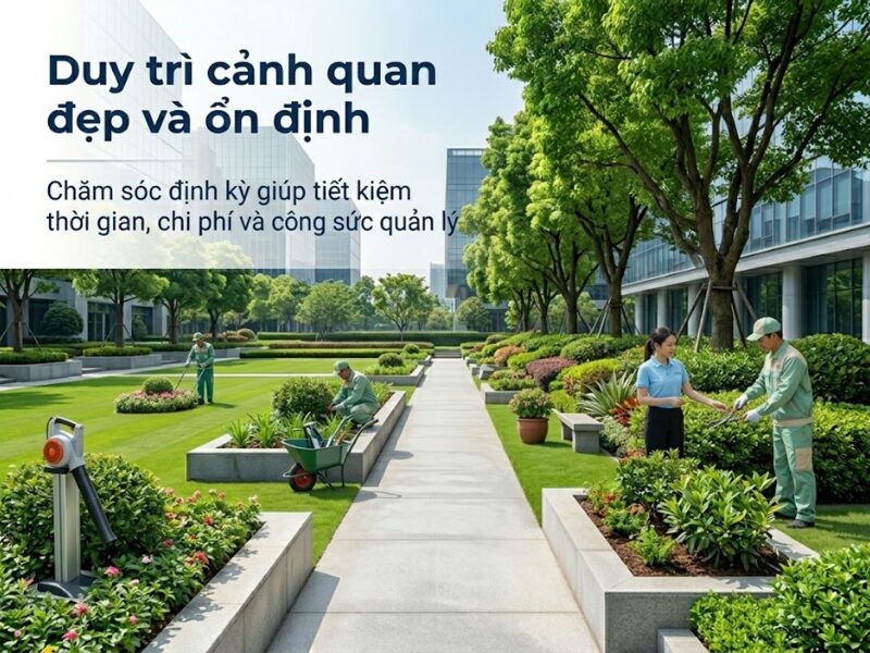 chi phí chăm sóc cây xanh định kỳ