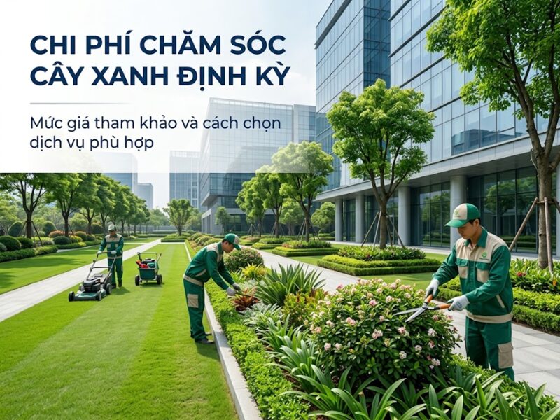 chi phí chăm sóc cây xanh định kỳ