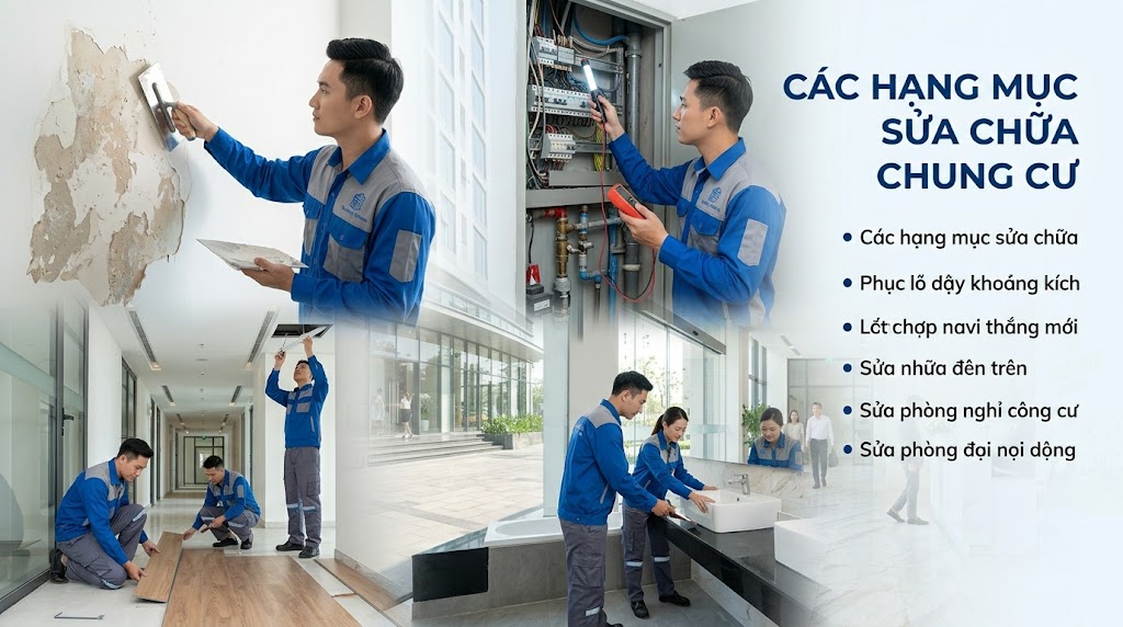 Dịch vụ sửa chữa chung cư uy tín, chuyên nghiệp cùng TTC Group