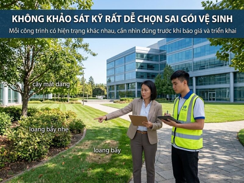 những sai lầm khi thuê dịch vụ vệ sinh 