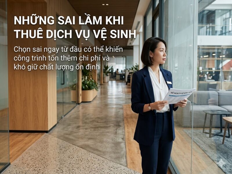những sai lầm khi thuê dịch vụ vệ sinh 