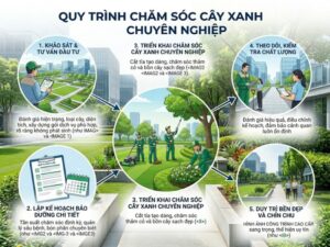 quy trình chăm sóc cây xanh chuyên nghiệp