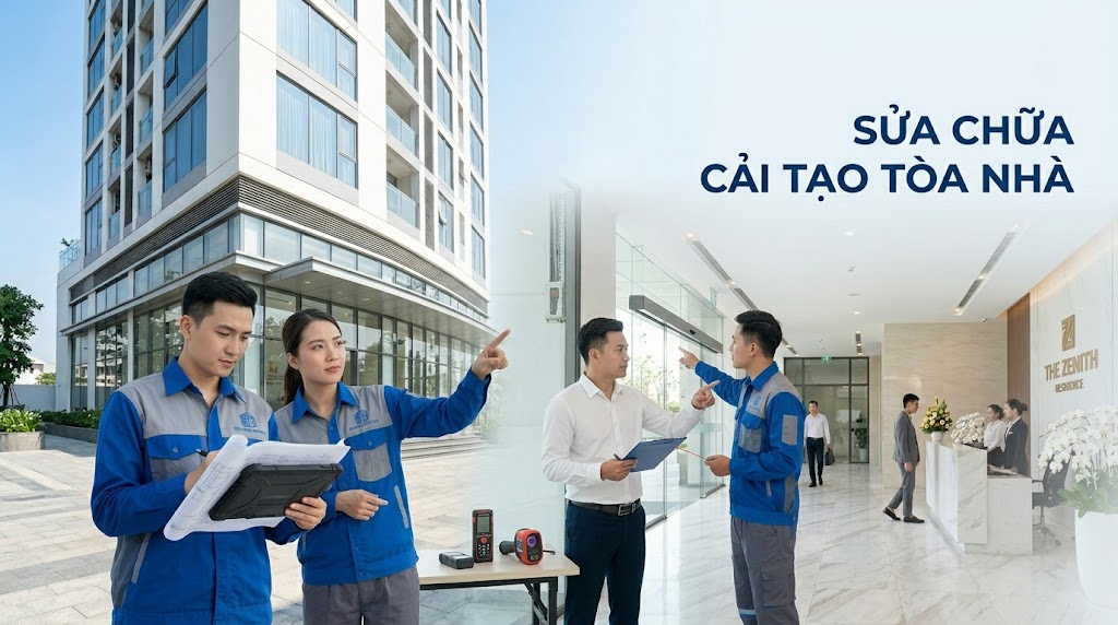 Sửa chữa cải tạo tòa nhà uy tín, chuyên nghiệp cùng TTC Group Sửa chữa cải tạo tòa nhà uy tín, chuyên nghiệp cùng TTC Group