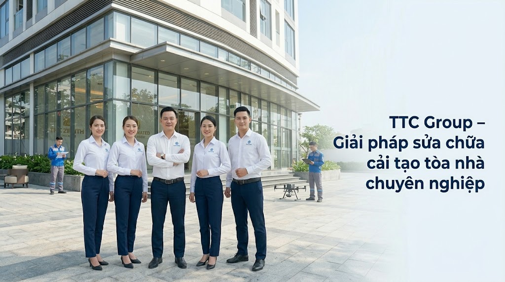 Sửa chữa cải tạo tòa nhà uy tín, chuyên nghiệp cùng TTC Group Sửa chữa cải tạo tòa nhà uy tín, chuyên nghiệp cùng TTC Group