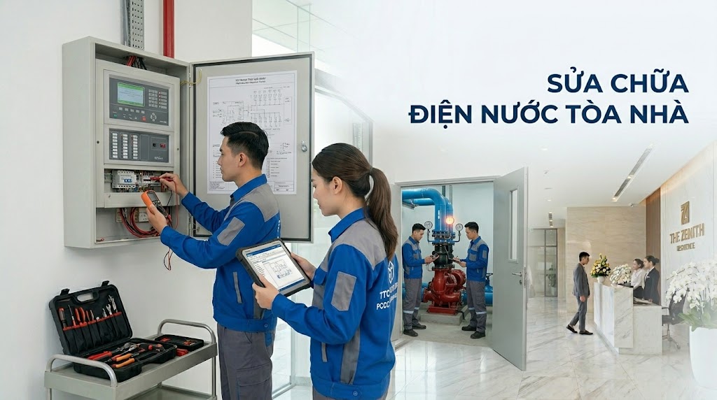 Sửa chữa điện nước tòa nhà uy tín, nhanh chóng cùng TTC Group Sửa chữa điện nước tòa nhà uy tín, nhanh chóng cùng TTC Group