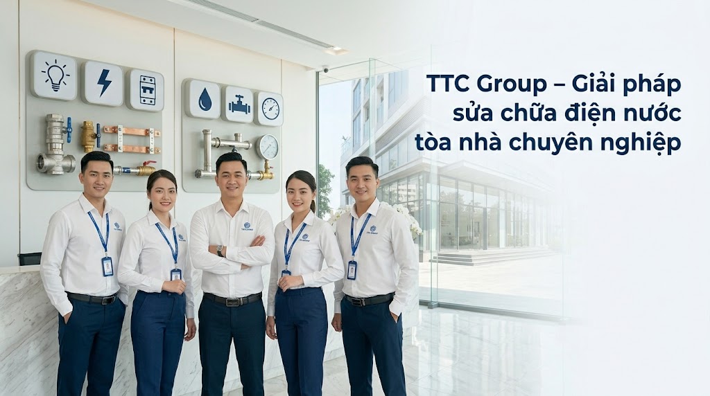 Sửa chữa điện nước tòa nhà uy tín, nhanh chóng cùng TTC Group Sửa chữa điện nước tòa nhà uy tín, nhanh chóng cùng TTC Group