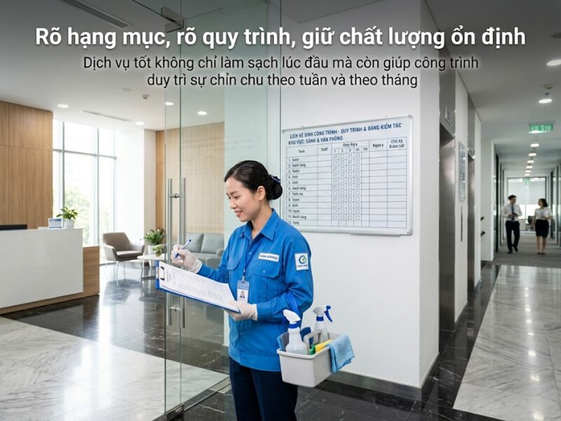 tiêu chí chọn công ty vệ sinh công nghiệp 