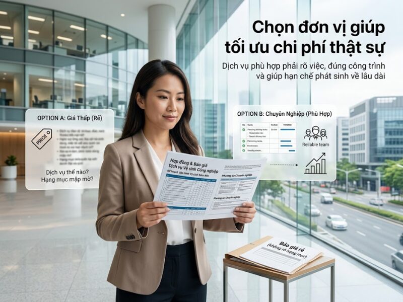 tiêu chí chọn công ty vệ sinh công nghiệp 